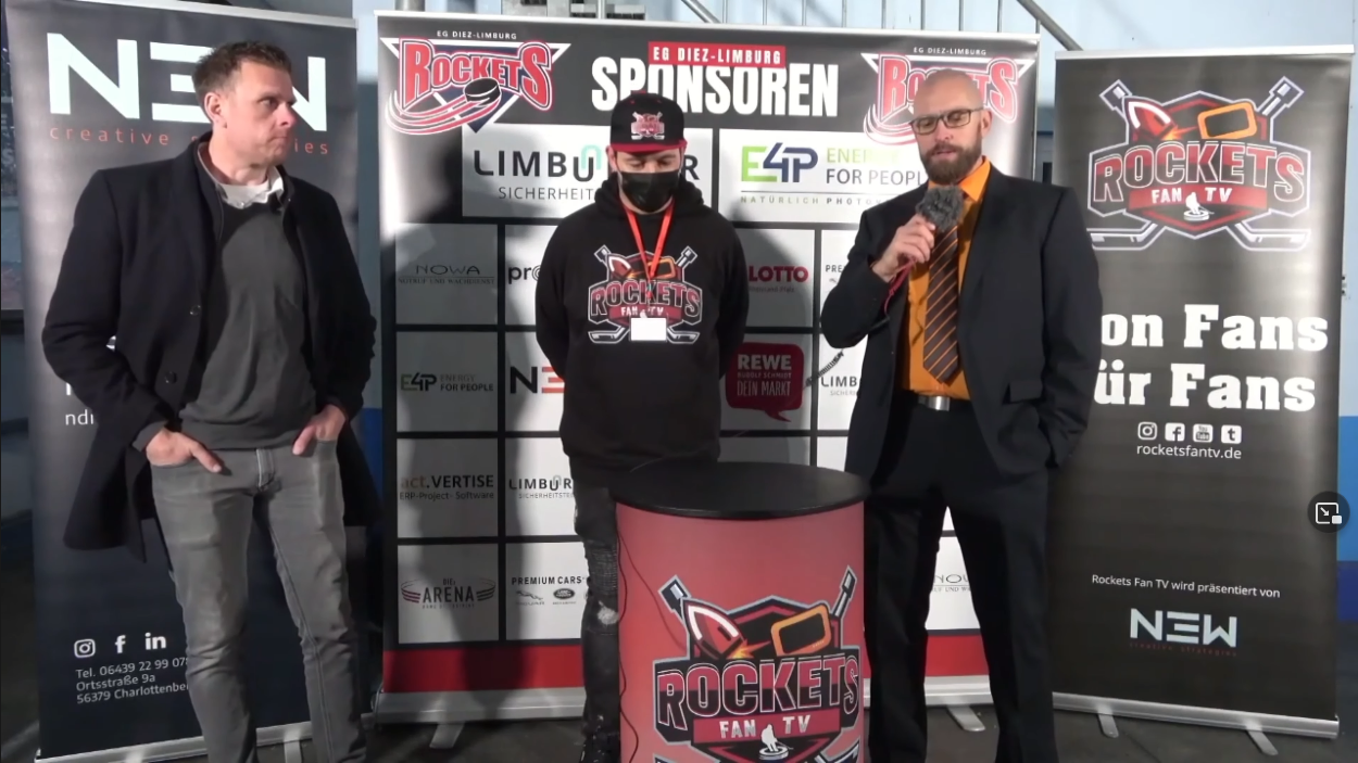 Rockets Fan TV - Pressekonferenz Spiel EG Diez Limburg gegen Rostock Piranhas 25102021