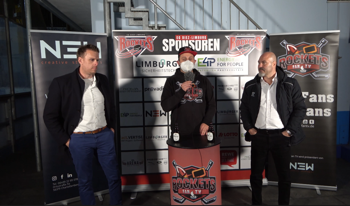 Rockets Fan TV -  Pressekonferenz Spiel EG Diez Limburg gegen ESC Wohnbau Mosikots Essen 03102021